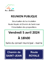 Réunion publique Route Royale Chemin de Saint-Jean A4