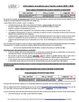Inscriptions SIVU cantine – périscolaire pour l’année 2025-2026