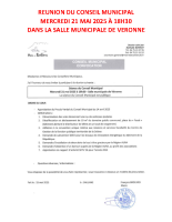 REUNION DU CONSEIL MUNICIPAL – AFFICHE 2025.05.21