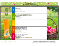 menus et gouters semaine 20