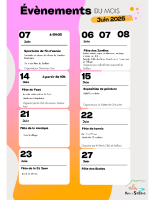 Affiche Programme Évènements du Mois