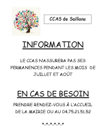 CCAS 2025 – affiche fermeture estivale