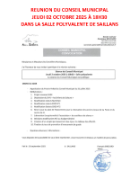 REUNION DU CONSEIL MUNICIPAL – AFFICHE 2025.10.02