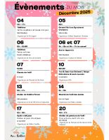 Affiche Programme Évènements du Mois Décembre-V1
