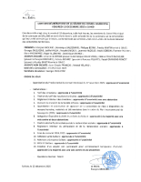 Liste des délibérations CM du 19 décembre 2025