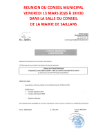 REUNION DU CONSEIL MUNICIPAL – AFFICHE 2026.03.13