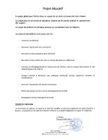 Projet educatif
